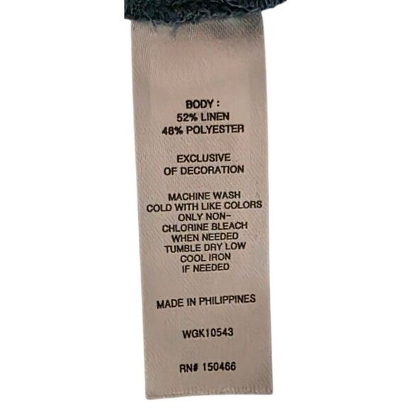 Market & Spruce Top Tank Top Womens Size M Blue Sleeveless Flowy Embroidered - Picture 9 of 10